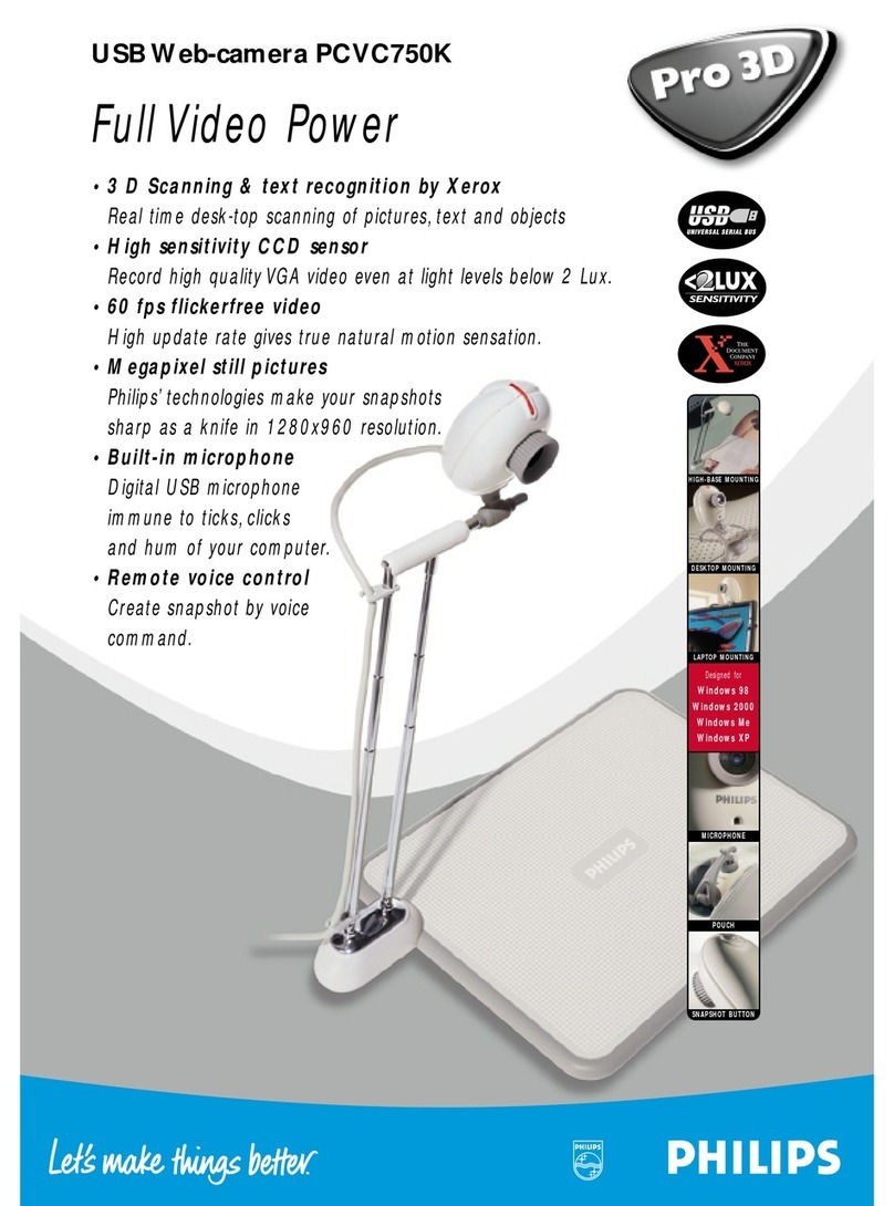Philips PCVC750K Pro 3D Brochure & specs
