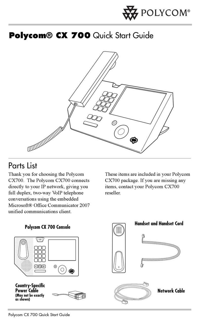 Polycom CX700 User manual