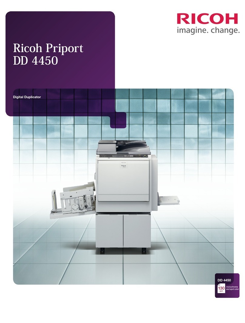 Ricoh Priport DD 4450 User manual