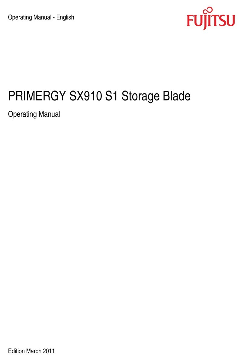 Fujitsu PRIMERGY SX910 S1 User manual