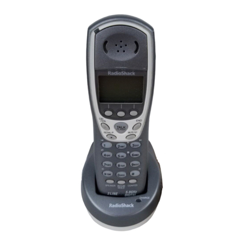 Radio Shack 5.8 GHz Cordless Handset User manual