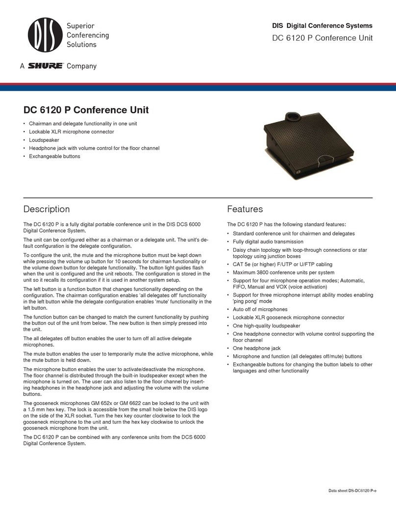 Shure DC 6120 P datasheet