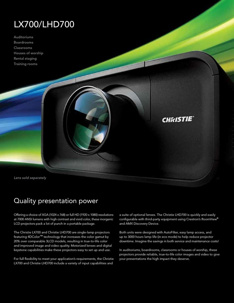 Christie LX700 User manual