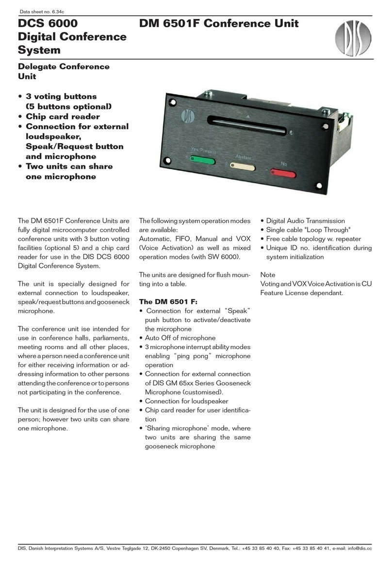 Shure DM 6501F datasheet