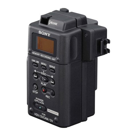 Sony HVRMRC1K - Mem Recording Unit User manual Sony HVRMRC1K - Mem Recording Unit User manual
