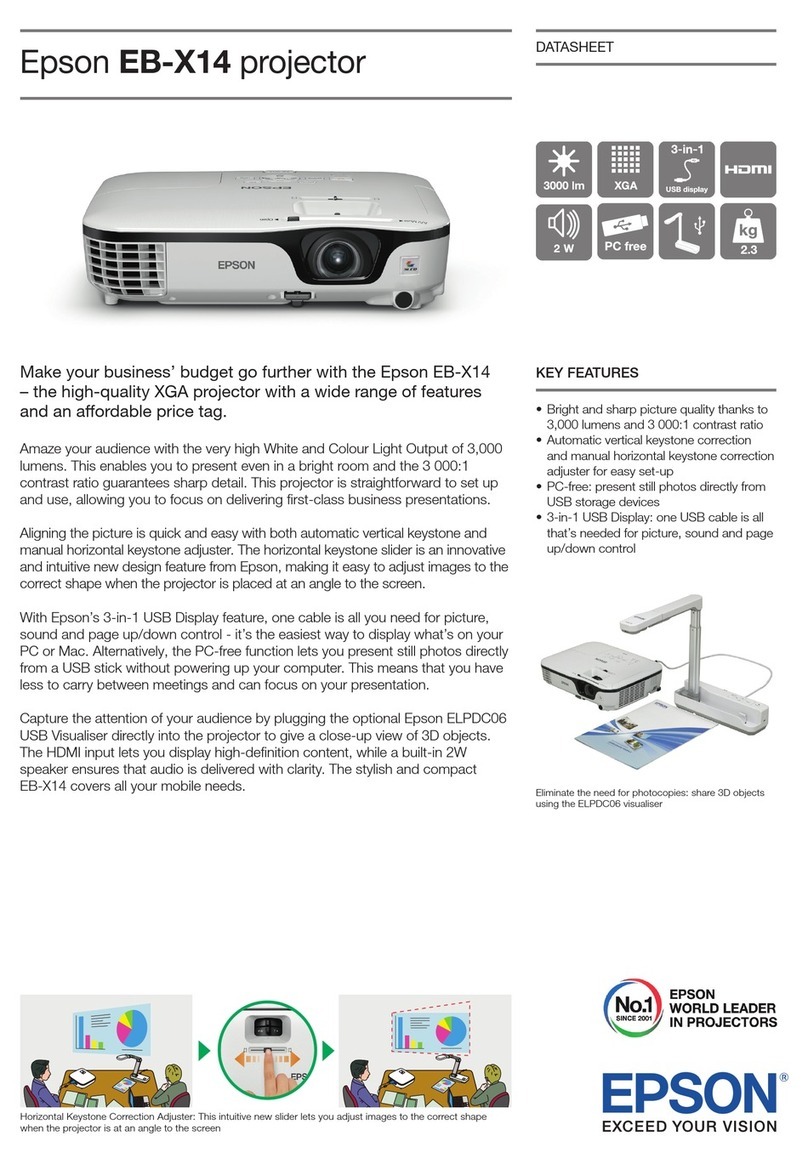 Epson EB-X14 User manual