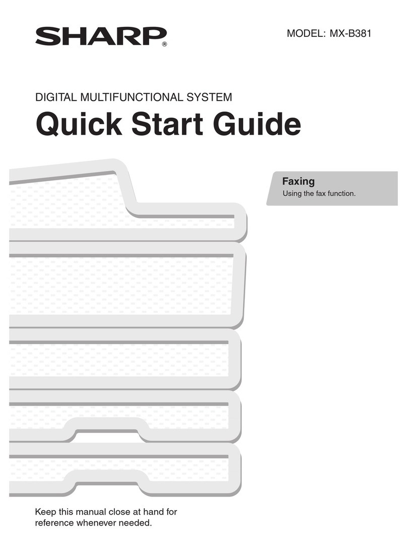 Sharp MX-B381 User manual