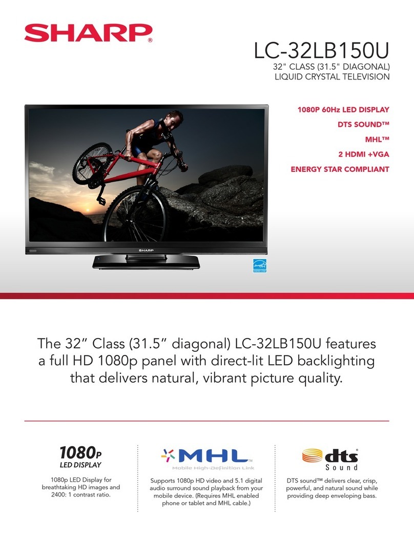 Sharp LC-32LB150U User manual