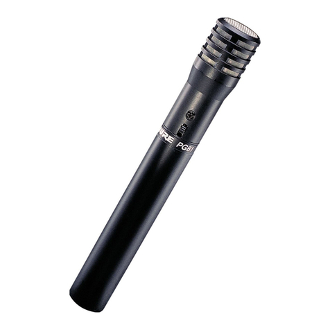 Shure PG81 Installation instructions