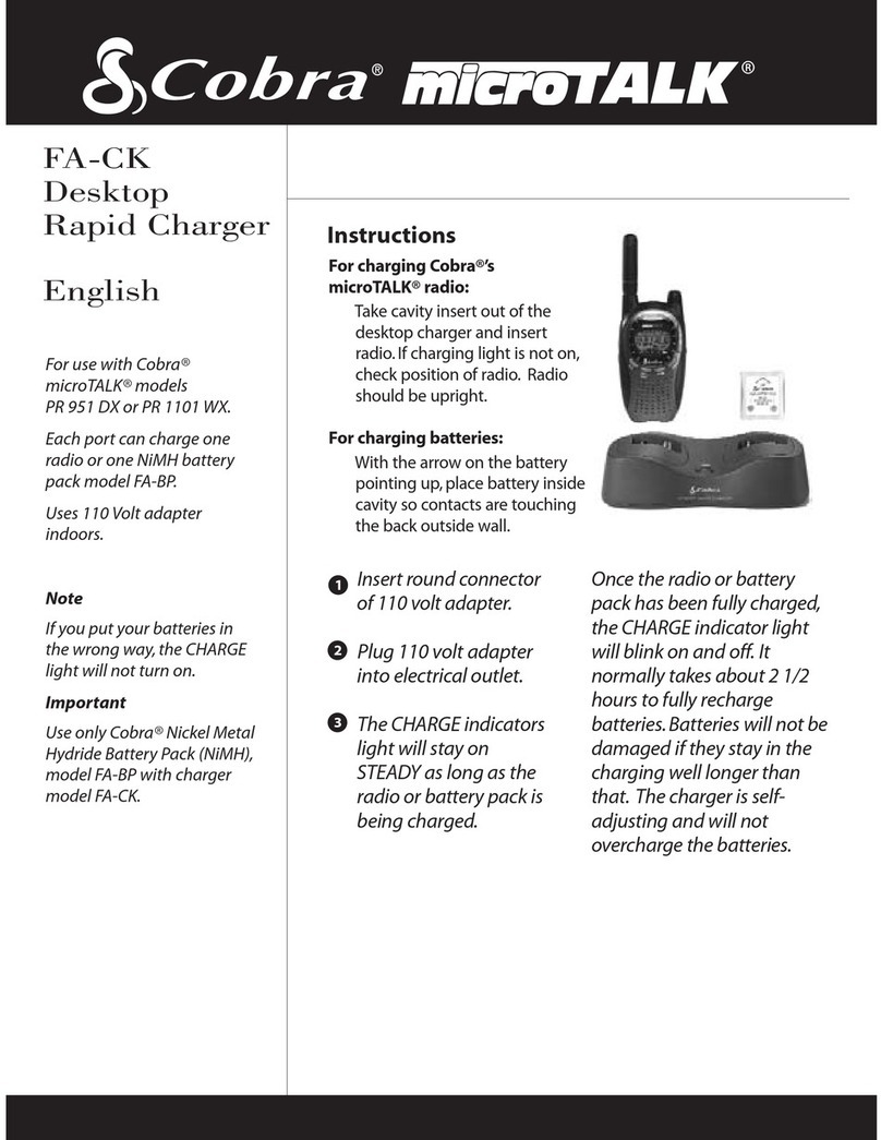 Cobra MicroTalk PR 951 DX User manual
