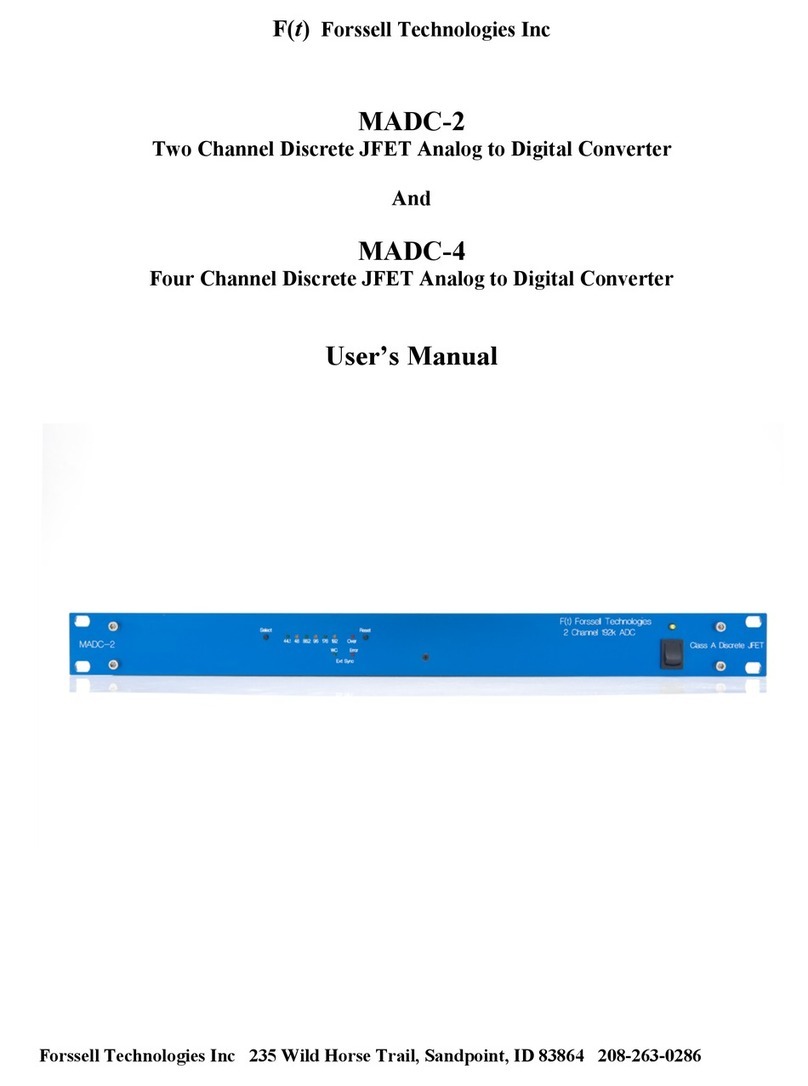 Forssell Technologies MADC-2 User manual