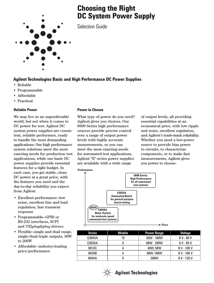 Agilent Technologies E364XA Series User manual