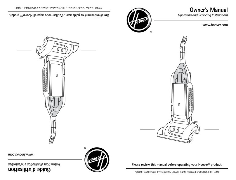 Hoover Vacuum cleaner owner's manual