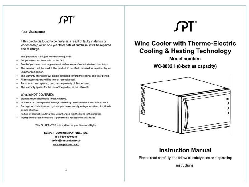 SPT WC-0802H Operating instructions