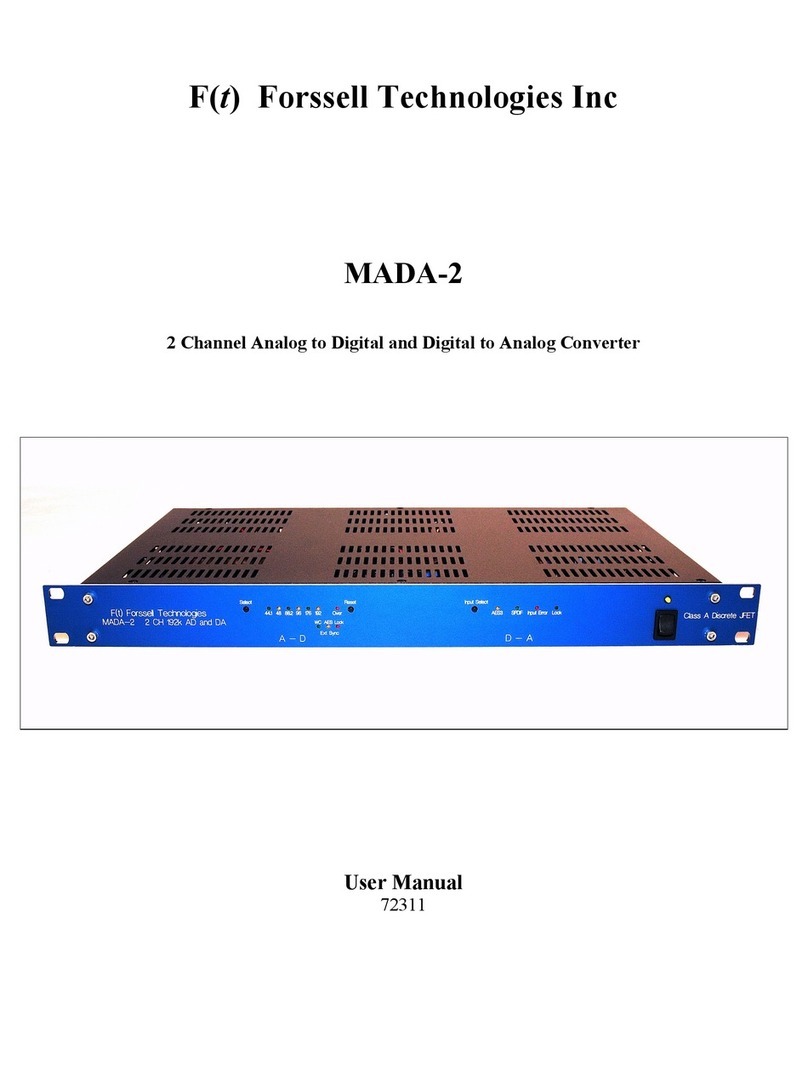 Forssell Technologies MADA-2 user manual