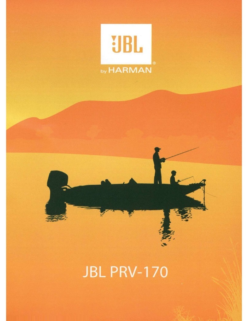 JBL PRV170 User manual