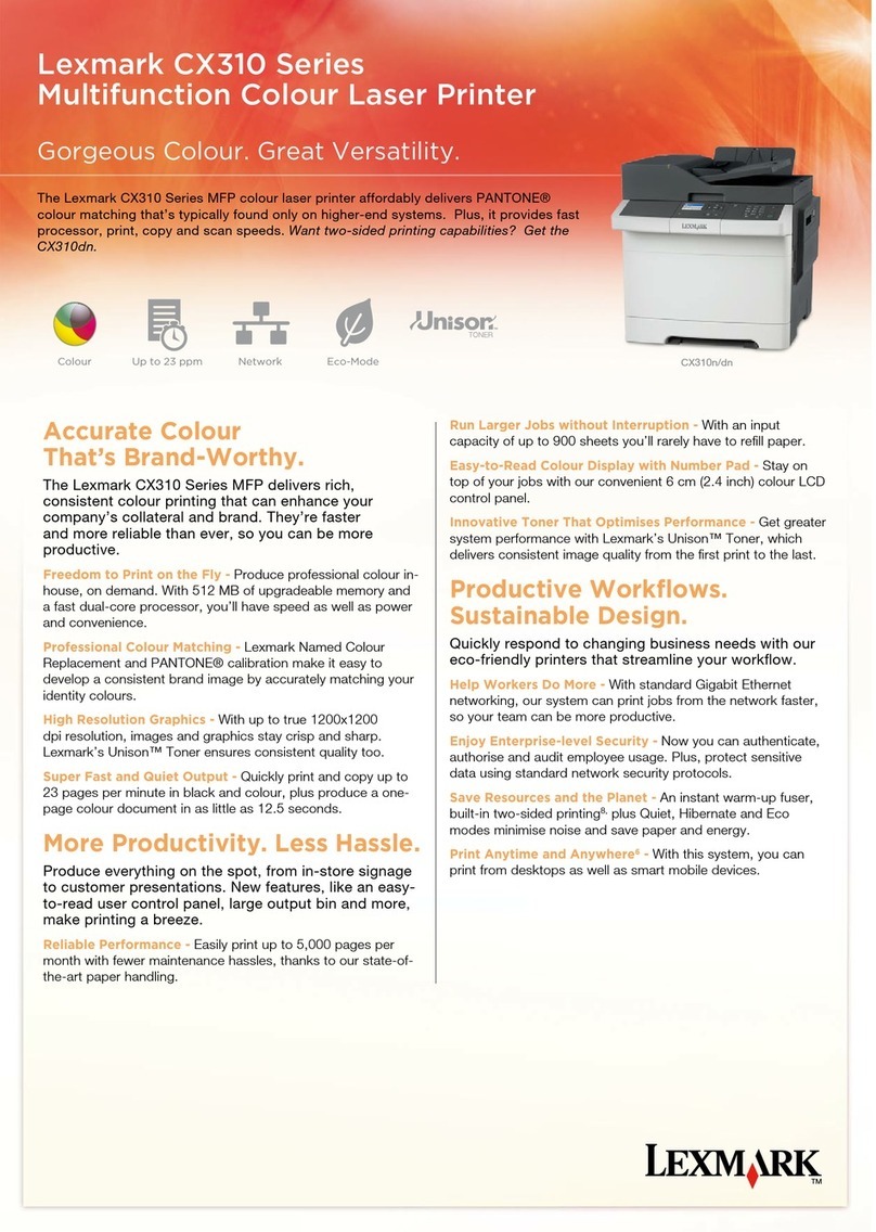 Lexmark CX310 series User manual