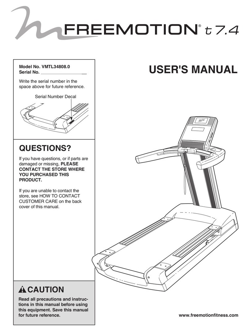 FREE MOTION t 7.4 User manual
