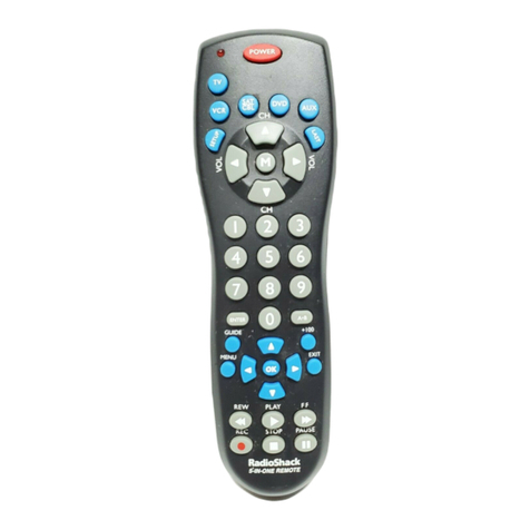 Radio Shack Remote Control owner's manual
