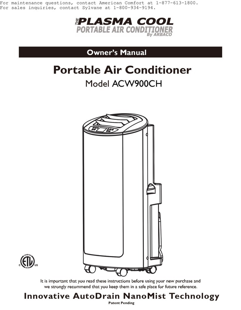 Plasma Cool ACW900CH User manual
