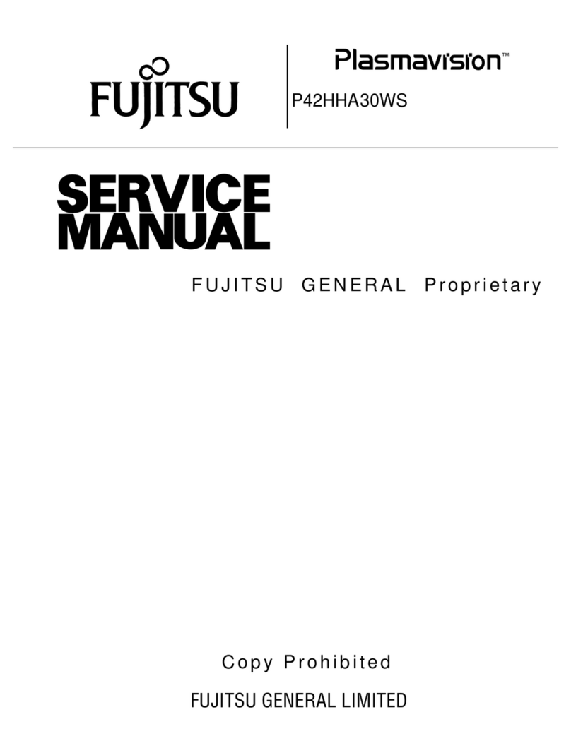 Fujitsu PlasmaVision P42HHA30WS User manual Fujitsu PlasmaVision P42HHA30WS User manual