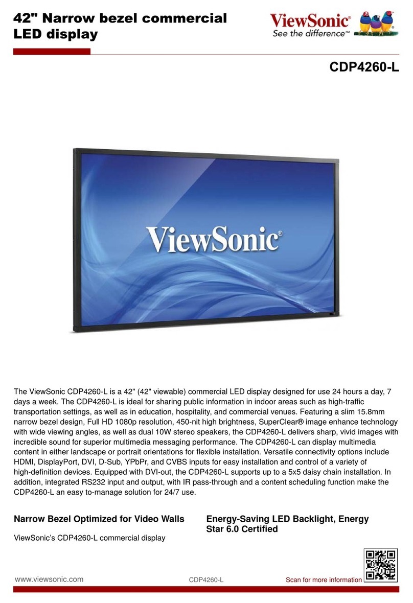 ViewSonic CDP4260-L User manual