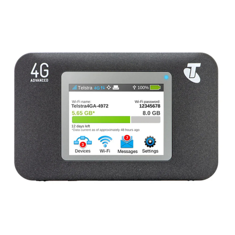 Telstra Wi-Fi 4G Advanced user manual