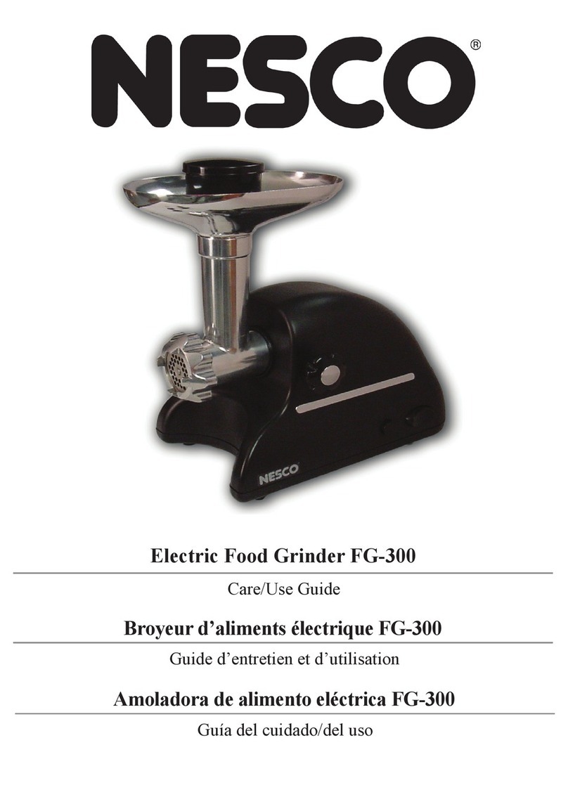 Nesco FG-300 Care/use guide