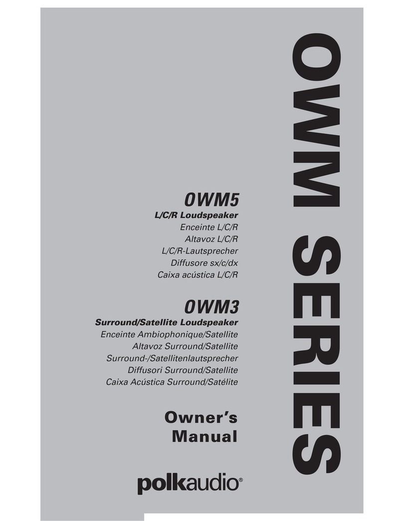 Polk Audio OWM5 owner's manual