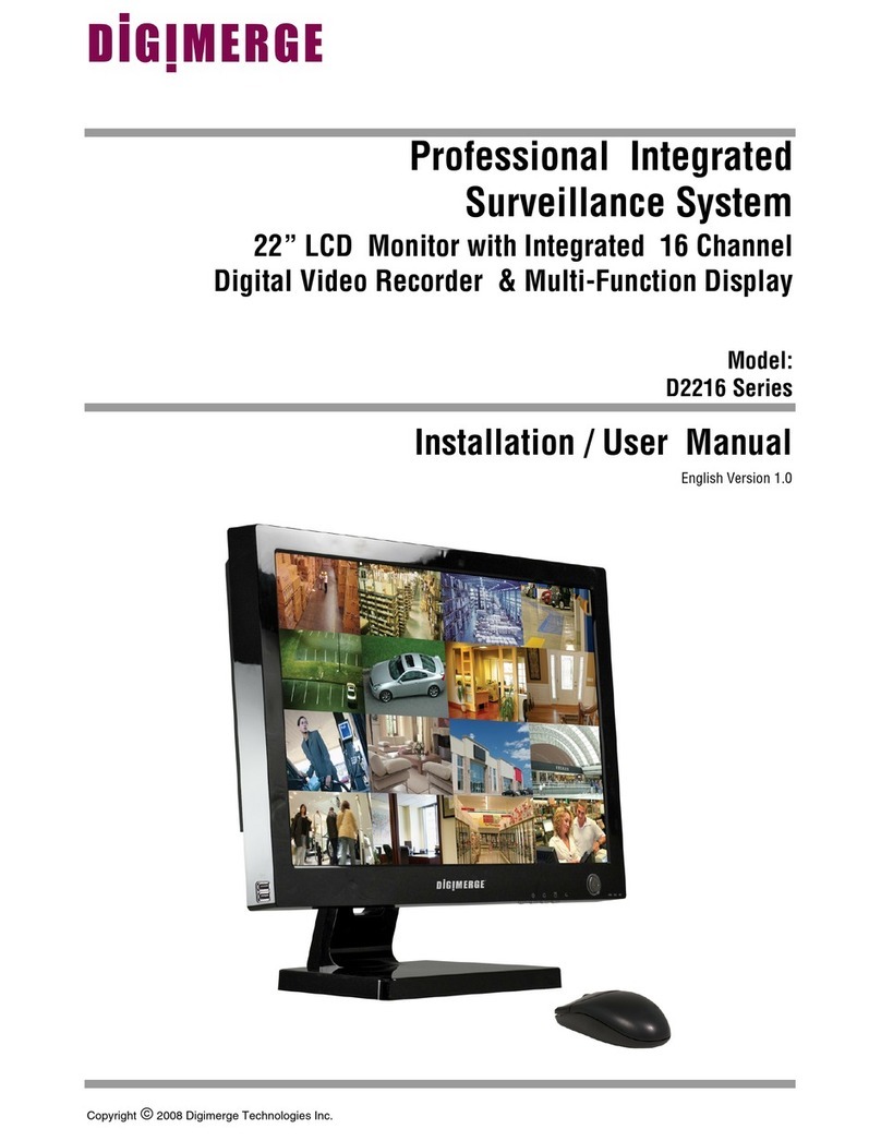 Digimerge D2216 Series Installation & user manual