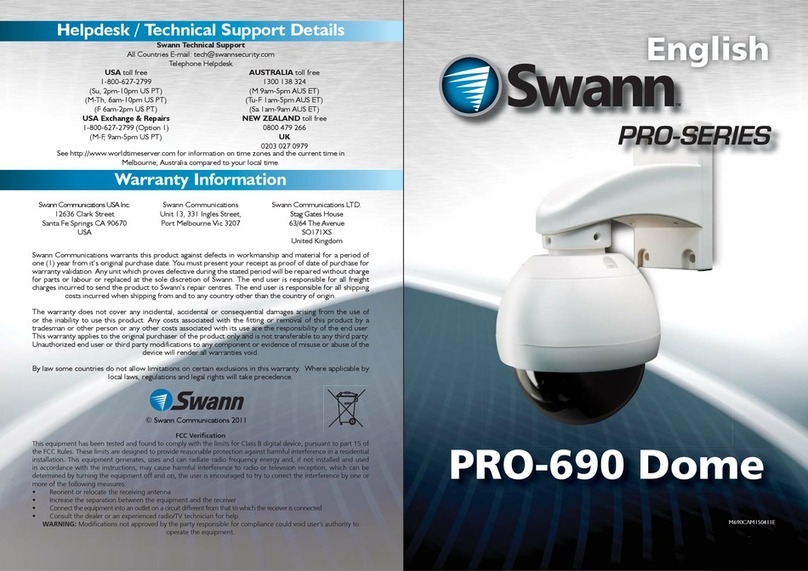 Swann PRO-690 Quick manual