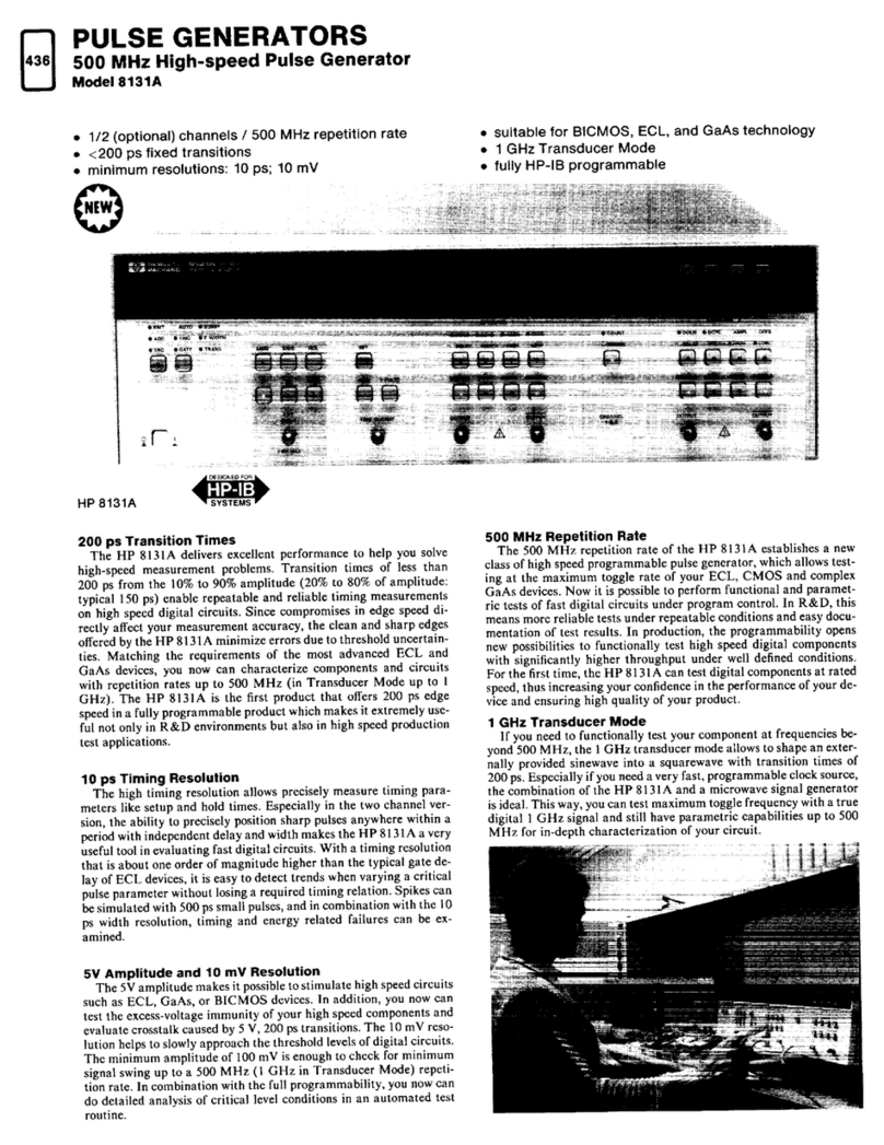 Agilent Technologies 8131A User manual Agilent Technologies 8131A User manual