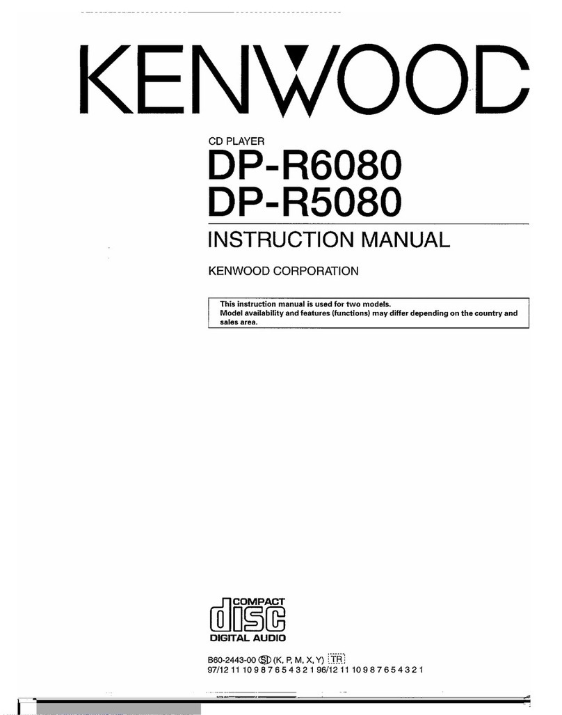 Kenwood DP-R6080 User manual
