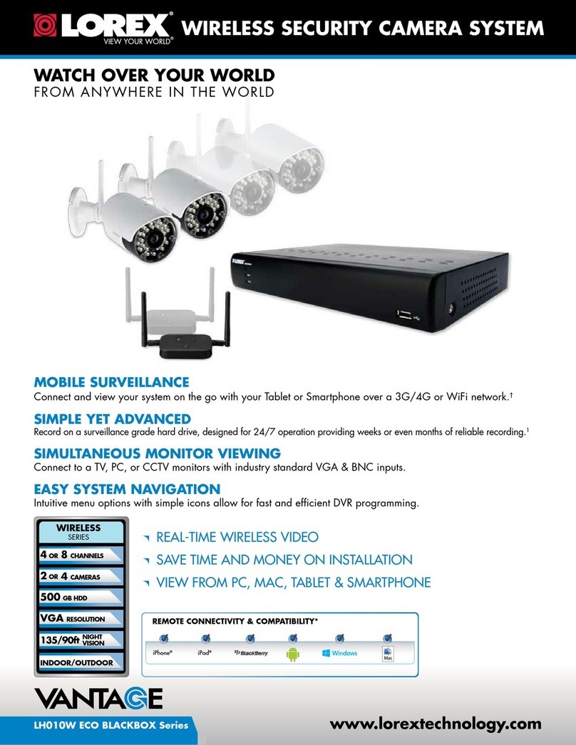 Lorex ELESS SECURITY CAMERA SYSTEM User manual