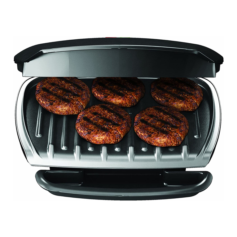 George Foreman GR2080B User manual