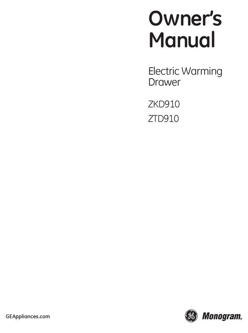 GE Monogram ZKD910 User manual