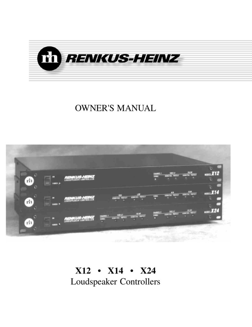 Renkus-Heinz X24 owner's manual