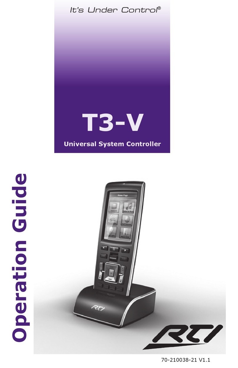 Remote Technologies T3-V Operation guide