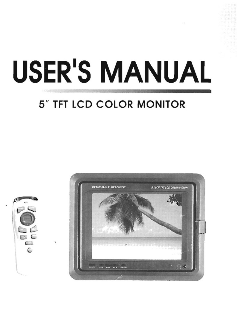 Farenheit 5" TFT LCD Color Monitor user manual