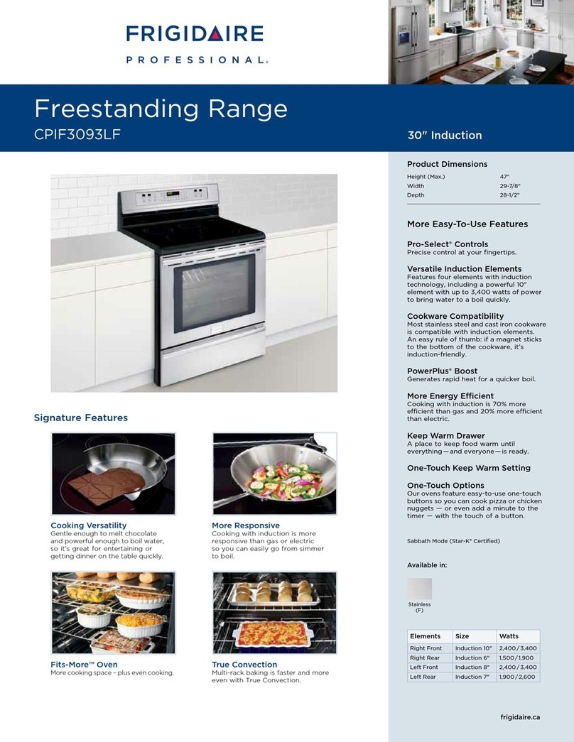 Frigidaire CPIF3093LF User manual