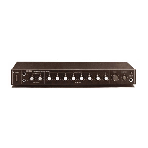 Fostex 2050 User manual