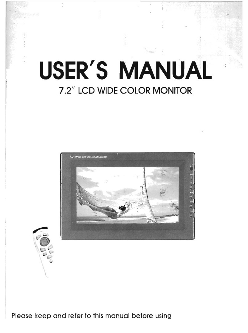 Farenheit 7.2" LCD Wide color monitor User manual Farenheit 7.2" LCD Wide color monitor User manual