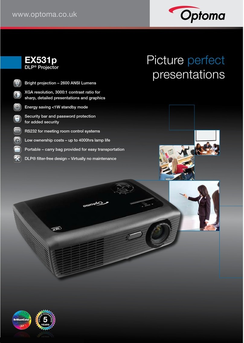Optoma EX531p User manual