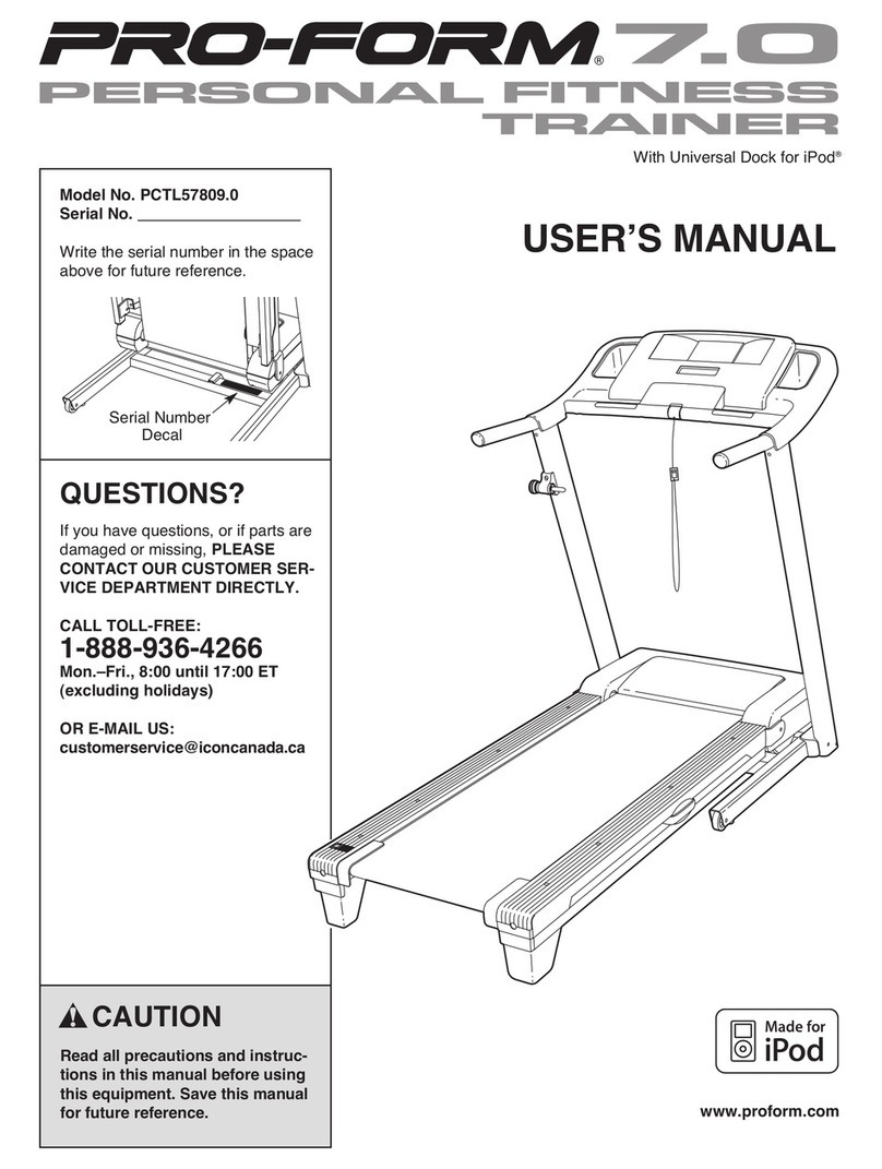 Pro-Form PCTL57809.0 User manual