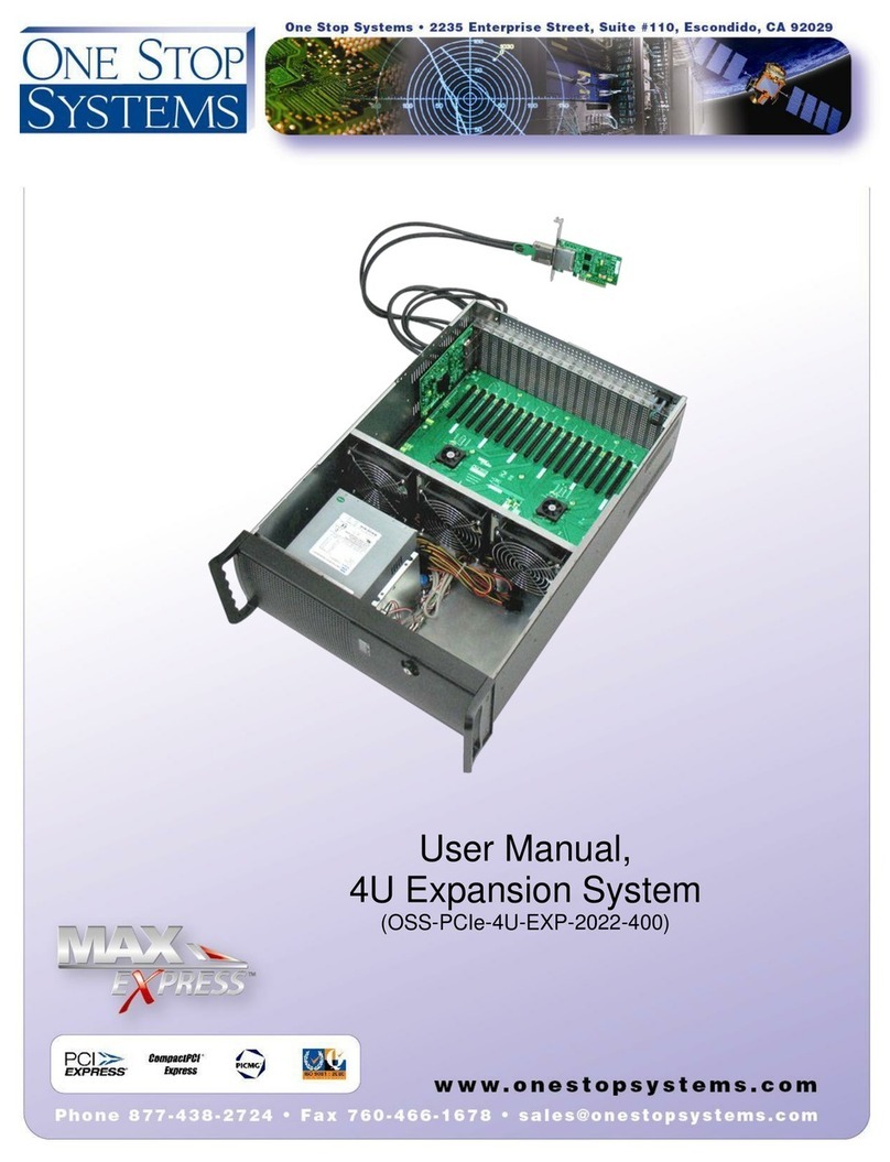 One Stop Systems OSS-PCIe-4U-EXP-2022-400 user manual