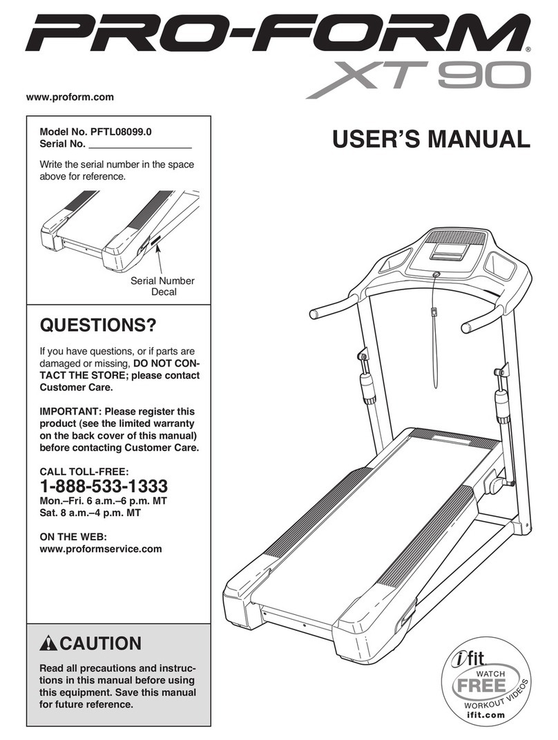 Pro-Form PFTL08099.0 User manual Pro-Form PFTL08099.0 User manual