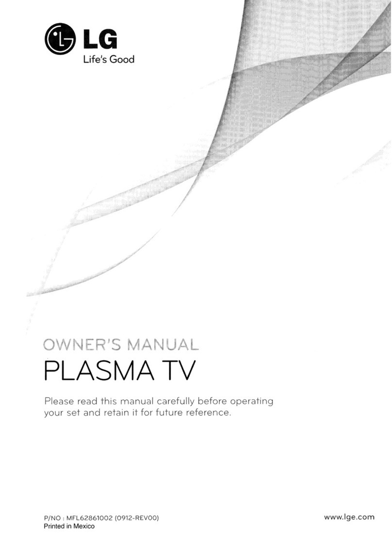 LG PLASMA TV User manual