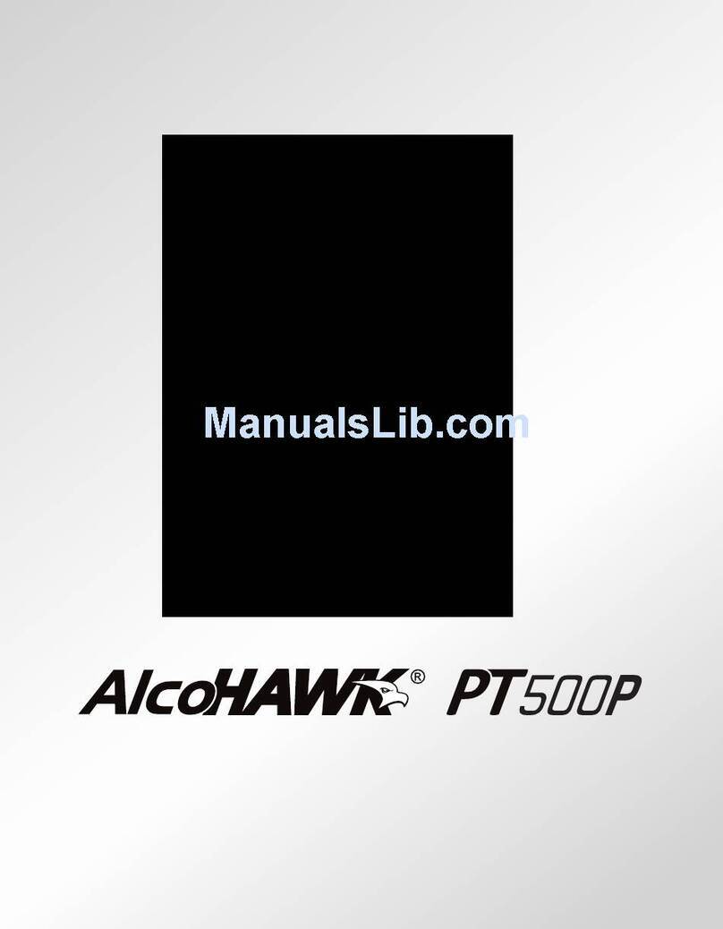 Alcohawk AlcoHawk PT500P owner's manual Alcohawk AlcoHawk PT500P owner's manual