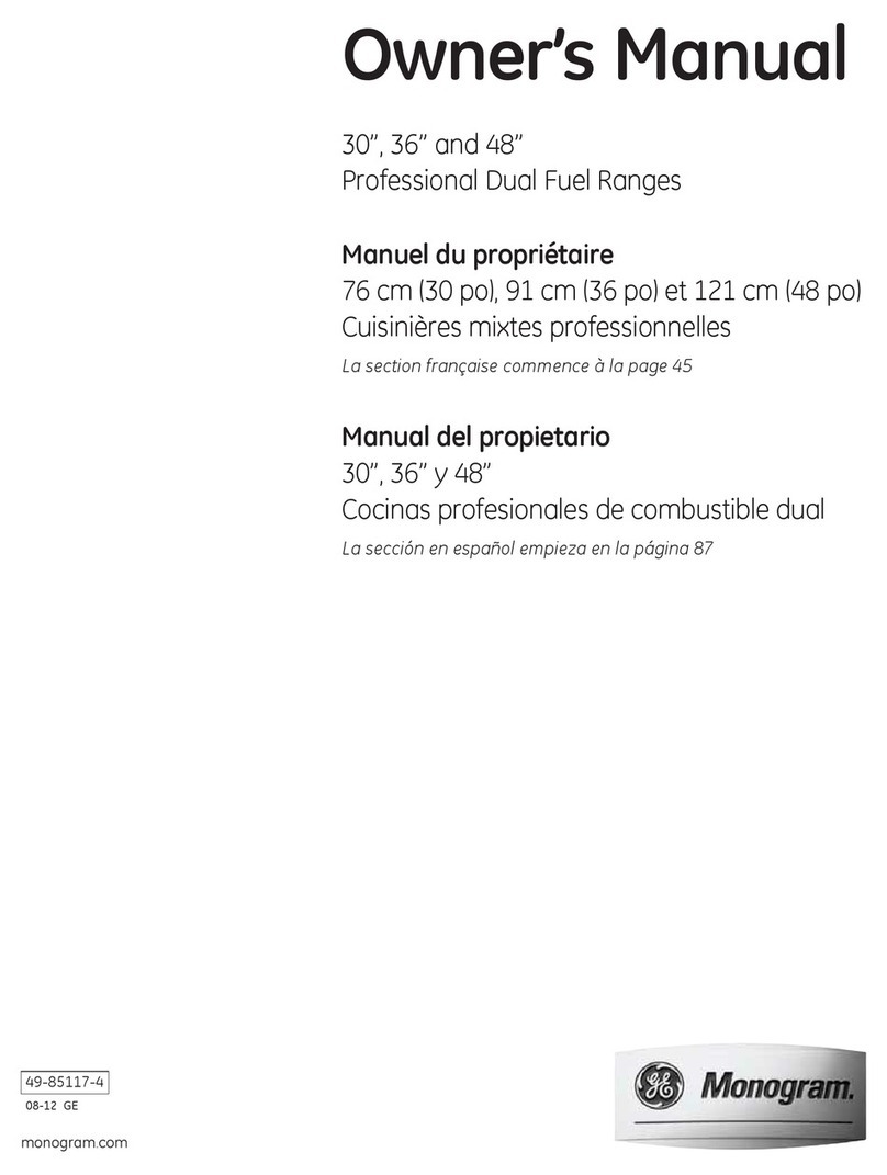 GE Monogram ZDP304LPSS User manual
