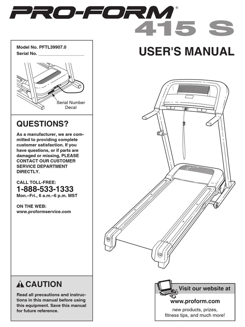 Pro-Form PFTL39907.0 User manual